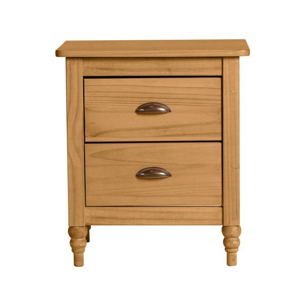 Comodino in legno di pino massiccio Mia, 46 x 53 cm - Marckeric
