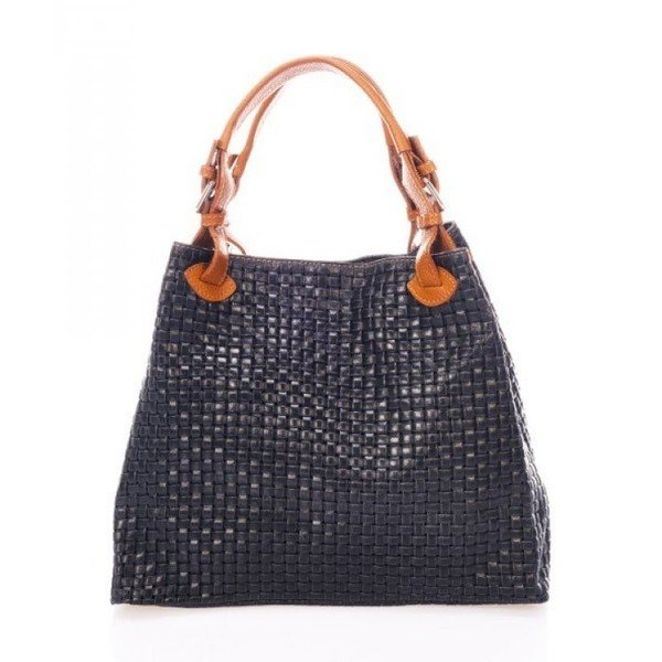 Borsa in pelle nera Federica Bass Hydri - Federica Bassi