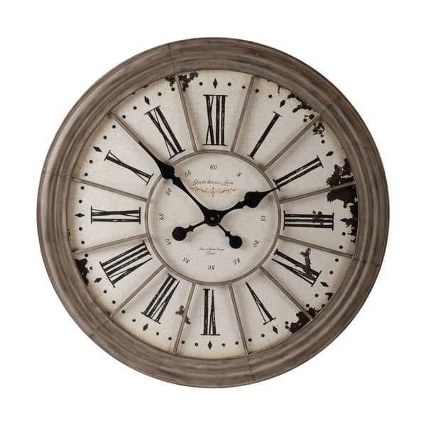 Šedé hodiny Antic Line Pendulum, ⌀ 69 cm