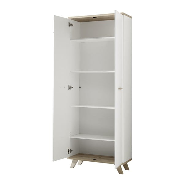 Armadio bianco in rovere 75x193 cm Oslo - Germania-image-1