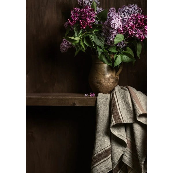 Runner da tavola in lino 40x200 cm Beige Stripe Vintage - Linen Tales-image-1