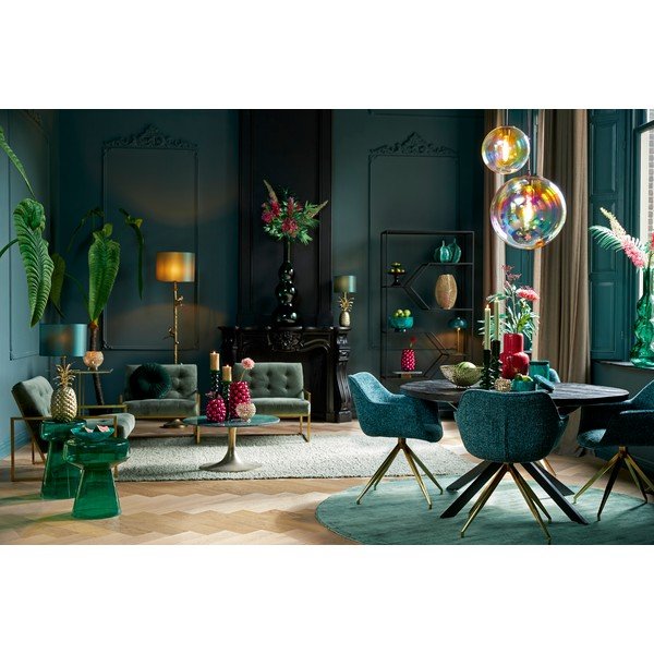 Lampadario con paralume in vetro ø 48 cm Medina – Light & Living-image-4