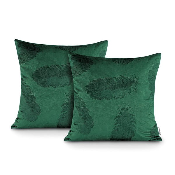 Federe in set da 2 45x45 cm Velvet Peacock - AmeliaHome-image-1