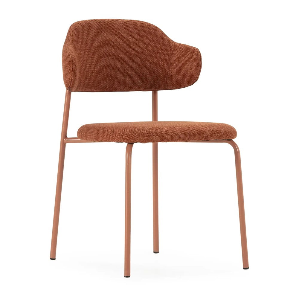 Sedie da pranzo in set color terracotta 4 pz Adriel – Marckeric | Sedie da pranzo