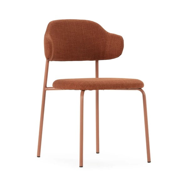 Sedie da pranzo in set color terracotta 4 pz Adriel – Marckeric