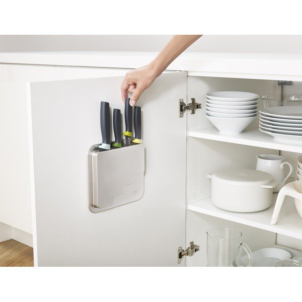 Set di 4 coltelli con supporto in acciaio inox DoorStore™ - Joseph Joseph-image-1