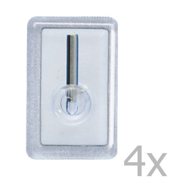 Set di 4 ganci per tende cromo - Wenko-image-1