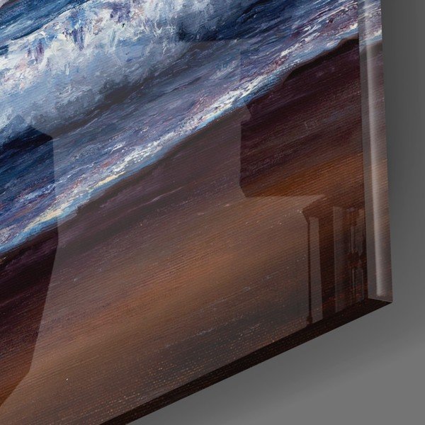 Pittura su vetro , 72 x 46 cm Waves - Insigne-image-2