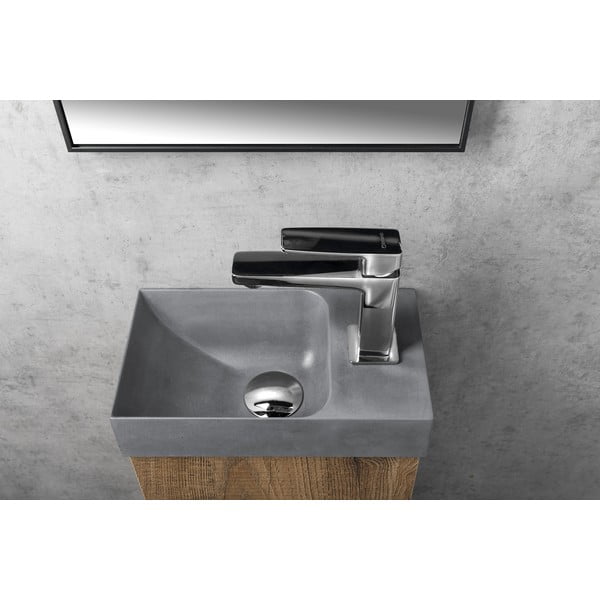 Lavabo grigio in calcestruzzo 31x17 cm Piccolino – Sapho-image-2