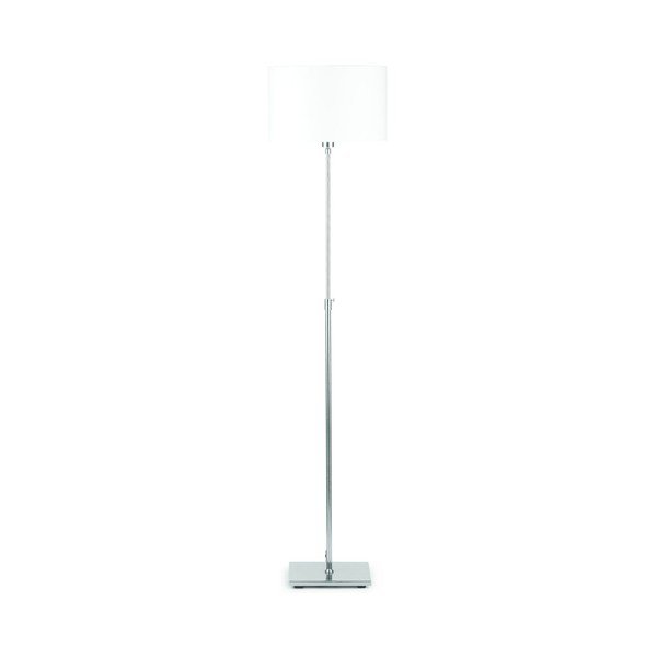 Lampada a stelo grigia con paralume bianco Bonn - Citylights