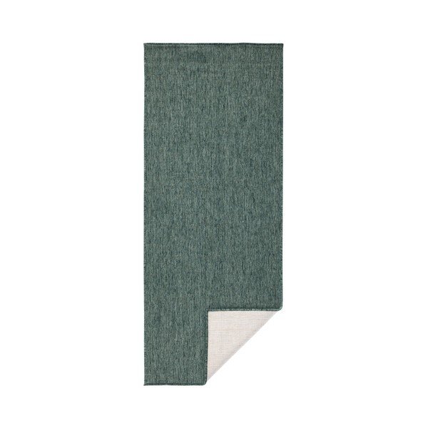 Runner da esterno bifacciale verde scuro bougari Miami, 80 x 350 cm - Bougari-image-3