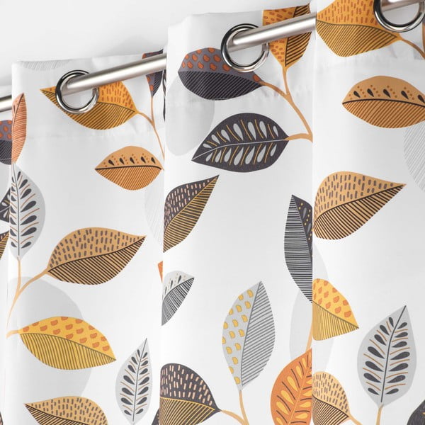 Tenda giallo/bianco 140x280 cm Vahine - douceur d'intérieur-image-1