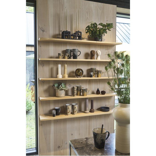 Set di 4 tazze da espresso in gres nero da 100 ml Hela - Villa Collection-image-1