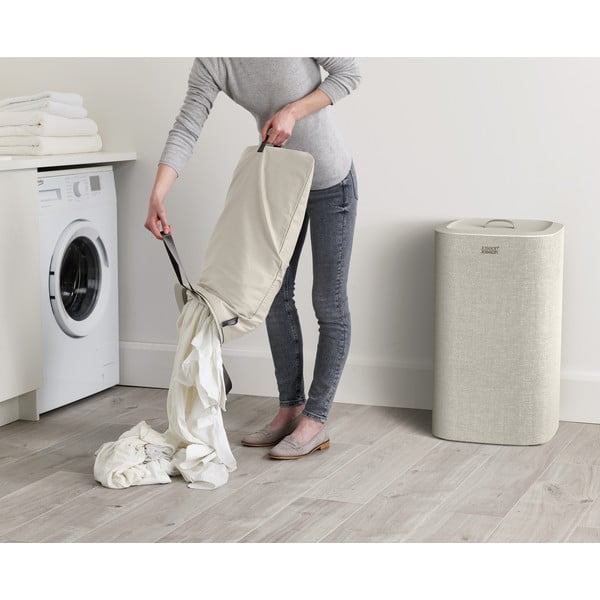 Cesto per biancheria in tessuto 30+30 l Tota - Joseph Joseph-image-1