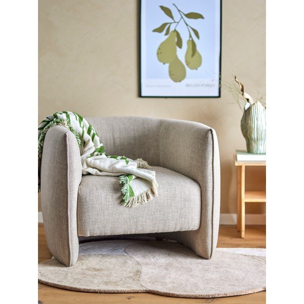 Poltrona beige Bacio - Bloomingville-image-1