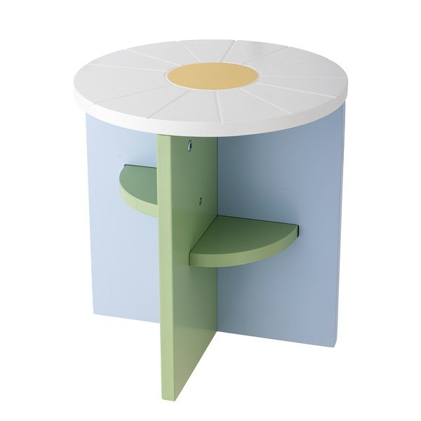 Sgabello per bambini verde chiaro/azzurro Latti – Bloomingville Mini-image-2