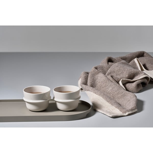 Vassoio di servizio in acciaio grigio Singles - Zone-image-1