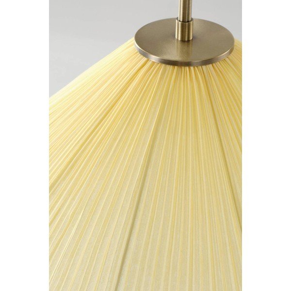 Lampadario giallo in tessuto ø 50 cm Lunaria – Jotex-image-4