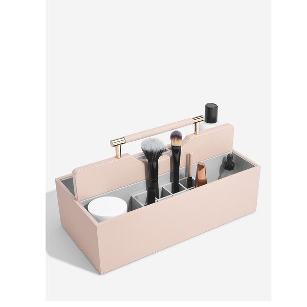 Organizzatore per cosmetici da bagno rosa chiaro Supersize - Stackers-image-2