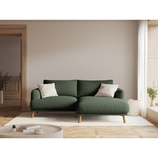 Divano angolare verde (con penisola a destra/con chaise lounge) Naomi – Micadoni -image-1