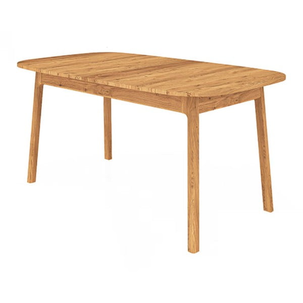 Tavolo da pranzo in legno di quercia di colore naturale 90x160 cm Twig - The Beds
