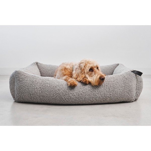 Cuccia per cani grigia in bouclé 65x80 cm Senso Pebble S/M - MiaCara-image-2