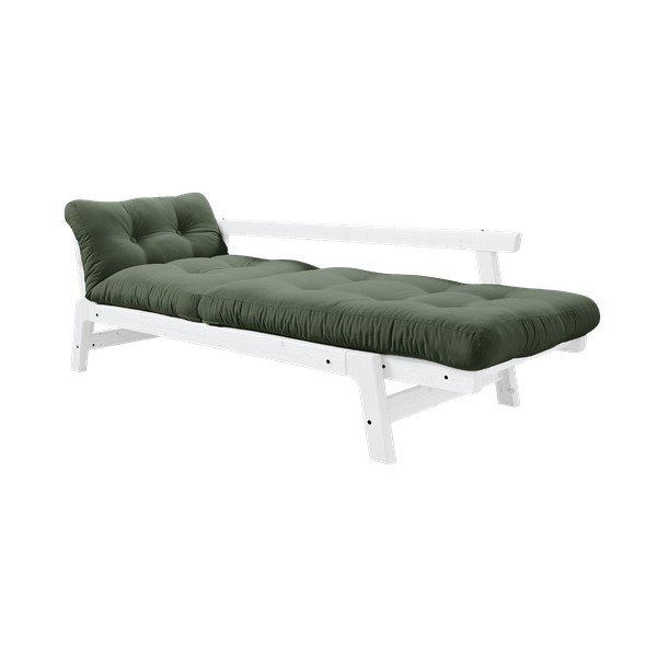 Divano variabile Bianco/Verde oliva Step - Karup Design-image-3