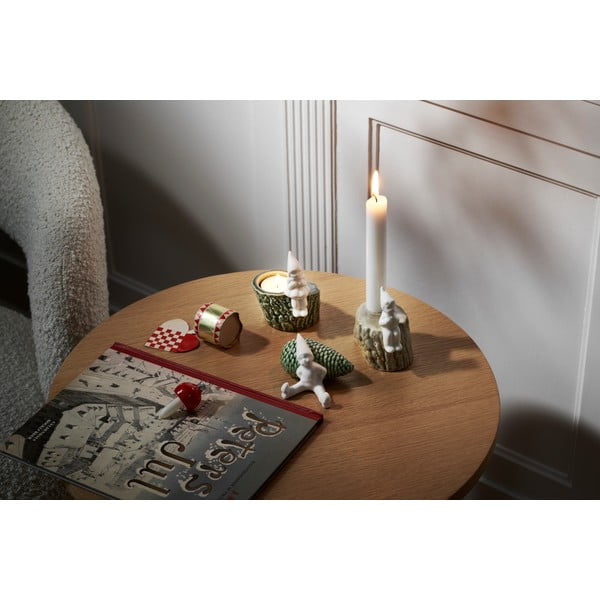 Portacandele natalizio in porcellana e gres, lunghezza 8,5 cm Christmas Tales - Kähler Design-image-1