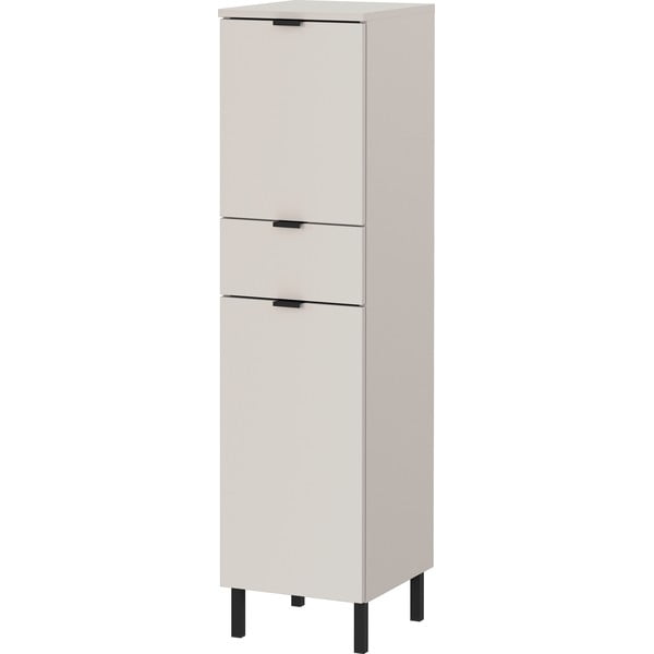 Mobile per bagno color crema alto e stretto 30x120 cm Arcena – Germania-image-2