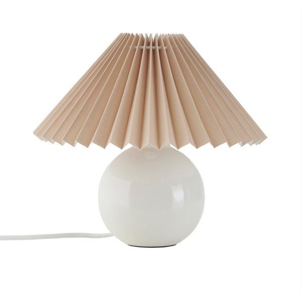 Lampada da tavolo beige/color crema in tessuto (altezza totale 22 cm) Mimmi – Ellos Home