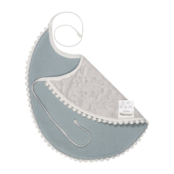 Bavaglino in mussola grigio London - Kindsgut-image-3