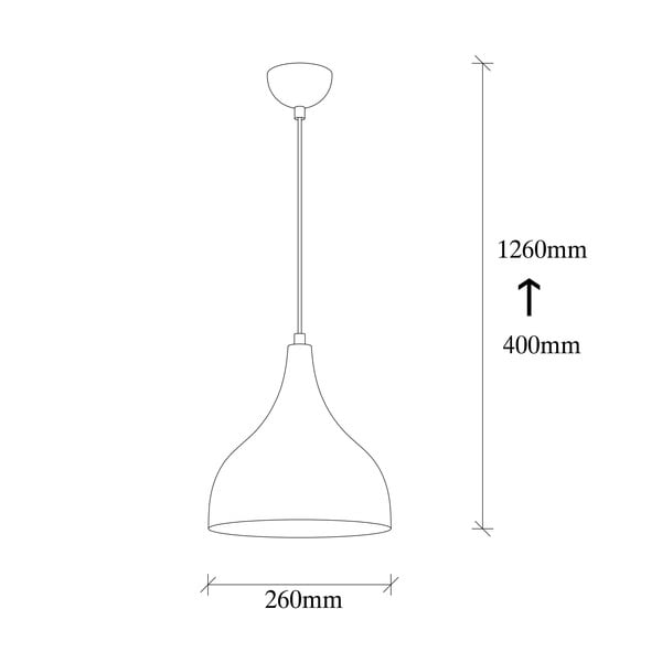 Lampadario nero/color rame ø 26 cm Sağlam – Opviq lights-image-4