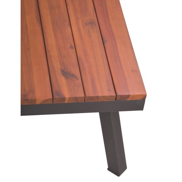 Set da giardino grigio in legno massiccio di acacia 4 posti Theresa - Garden Pleasure-image-2