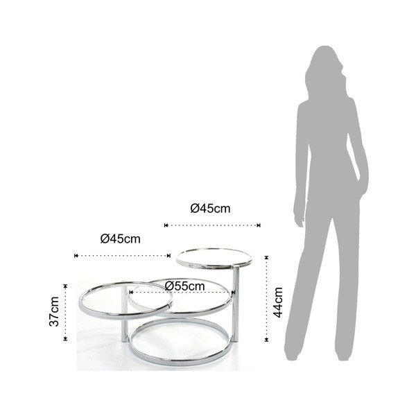 Stolek s variabilními odkládacími plochami Tomasucci Three Rings-image-1