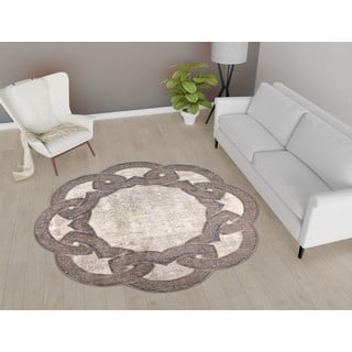 Tappeto rotondo beige ø 160 cm - Vitaus