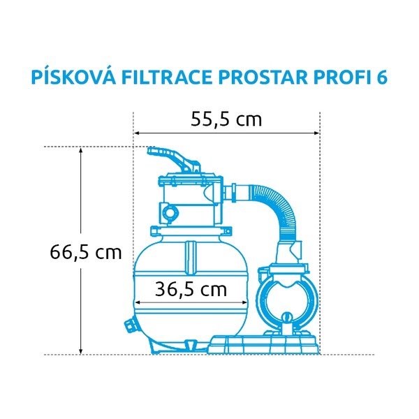 Filtrazione a sabbia ProStar Profi 8 m3/h - Marimex-image-1