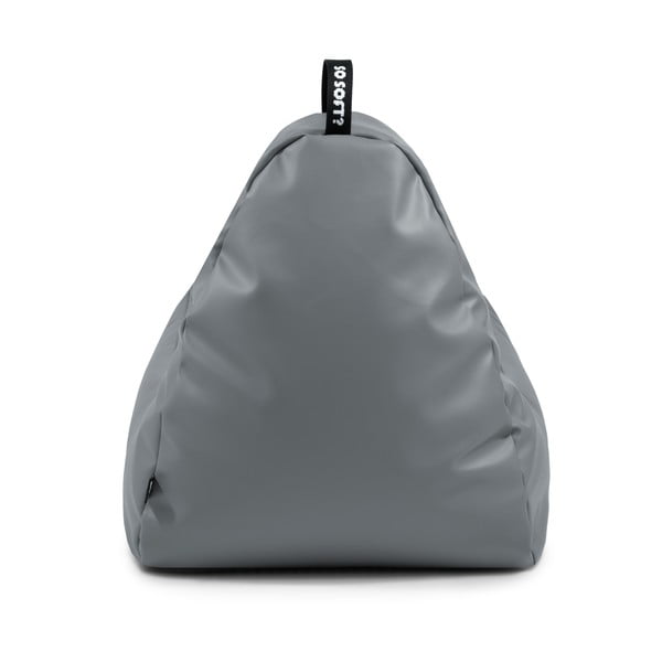 Puof a sacco arancione con rivestimento in finta pelle Chill XXL – So Soft?-image-4