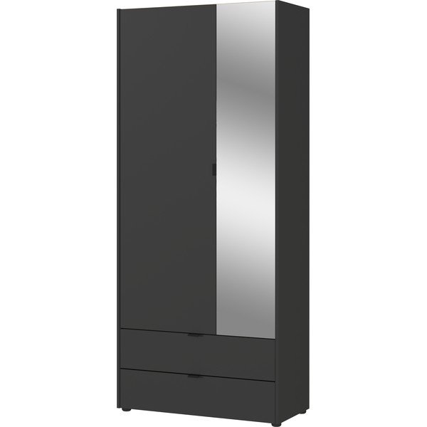 Armadio antracite con specchio 84x196 cm Tuscon - Germania-image-2