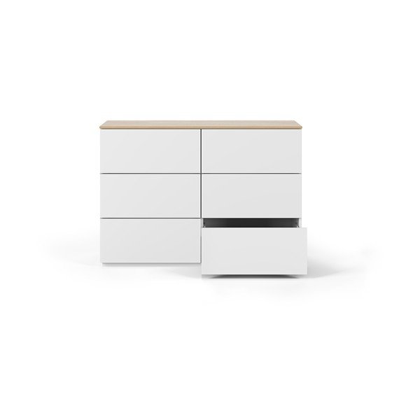 Cassettiera bassa bianca 120x84 cm Join - TemaHome-image-3