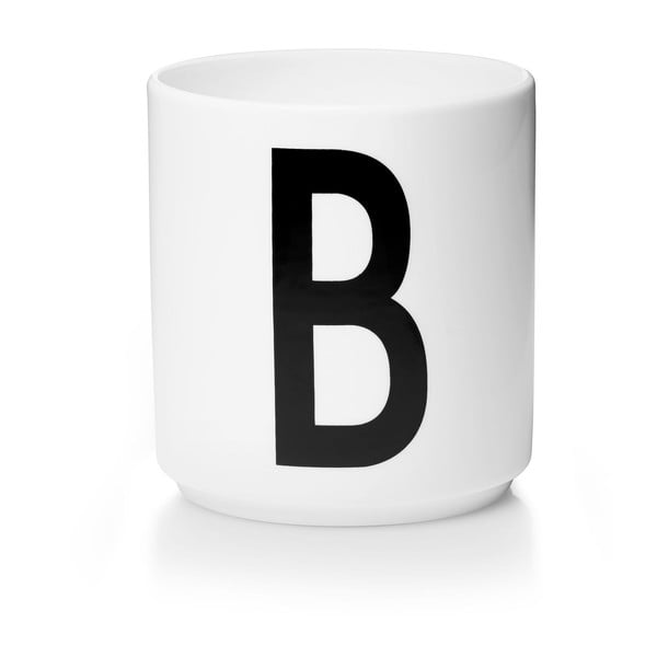 Tazza in porcellana bianca Personal B A-Z - Design Letters