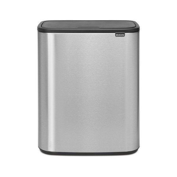 Bidone in acciaio touch per raccolta differenziata in argento opaco 60 l Bo Touch Bin - Brabantia-image-3