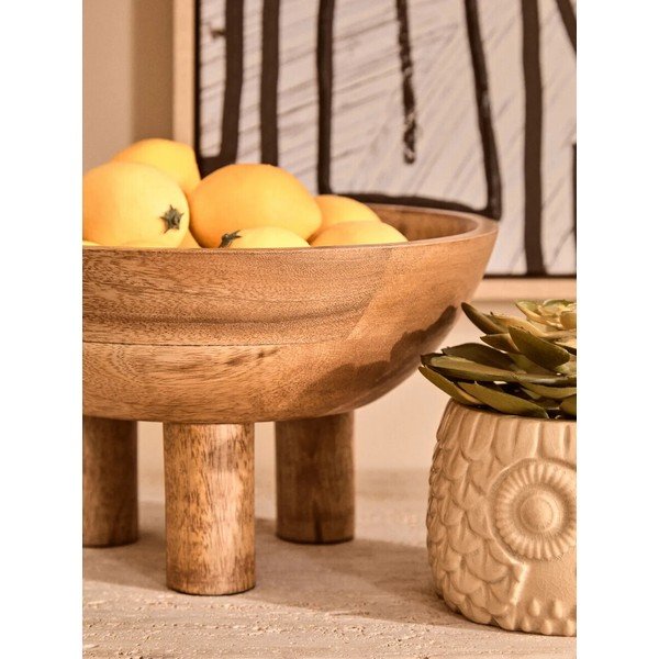 Ciotola di colore naturale in legno ø 27 cm Kara – Premier Housewares-image-3