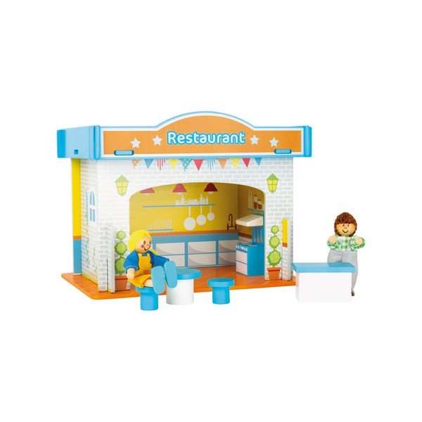 Ristorante con casetta in legno per bambini - Legler-image-2