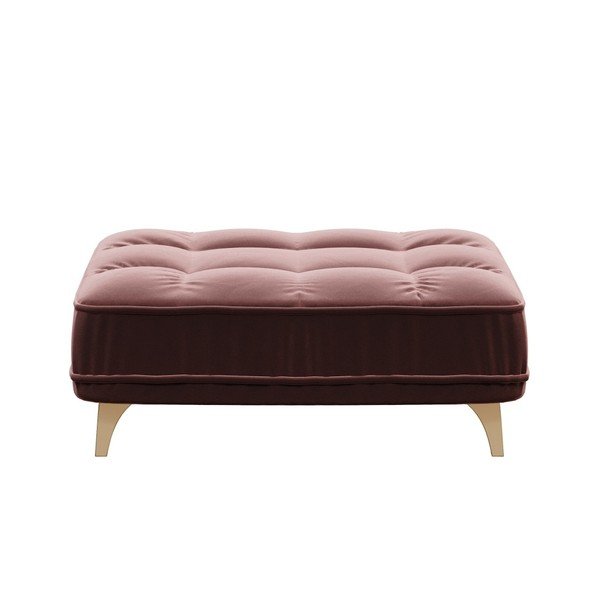 Pouf in velluto rosa scuro Devichy Chloe - devichy-image-2