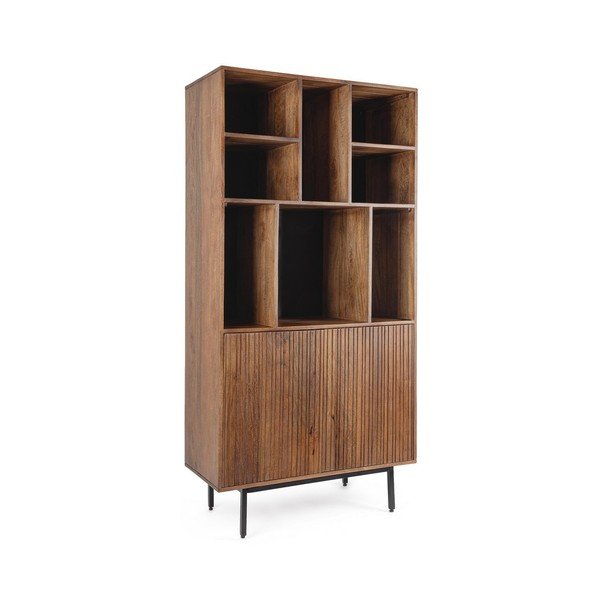 Armadietto di colore naturale in mango massiccio 85x170x40 cm Tadita – Bizzotto