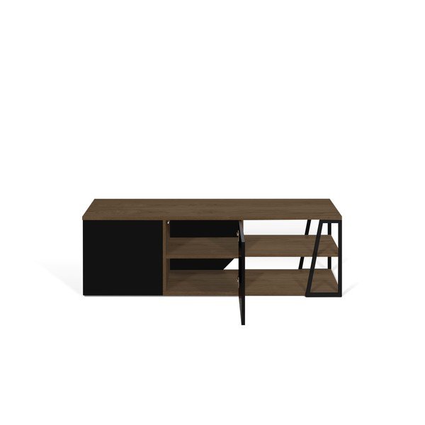 Cassettiera nera 145x45 cm Albi - TemaHome-image-3