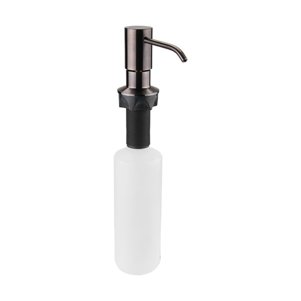 Dispenser di sapone in plastica marrone scuro 350 ml - Sapho