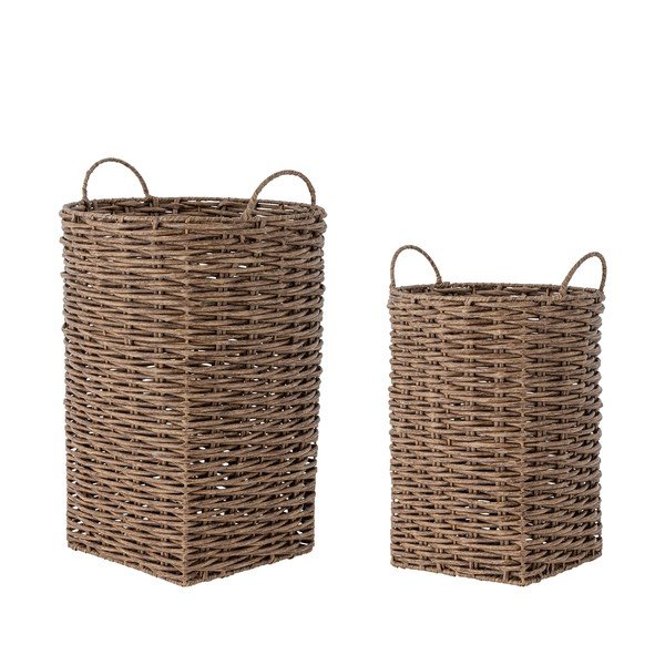 Set di coprivaso in rattan artificiale 2 pz ø 35 cm Cestina – Bloomingville-image-3