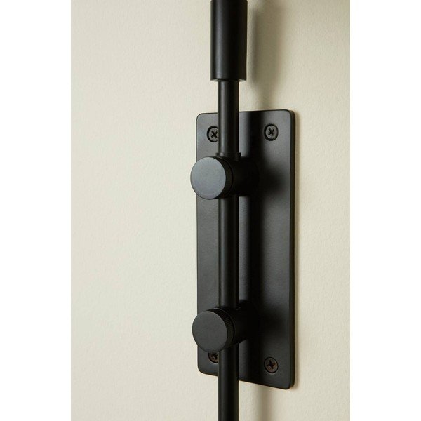Lampada da parete nera/beige in tessuto con alimentazione a corrente con struttura flessibile Francis – Jotex-image-3