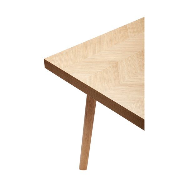 Tavolo da pranzo con effetto rovere 100x200 cm Herringbone – Hübsch-image-3